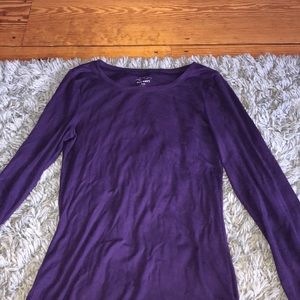 Dark purple long sleeve tee